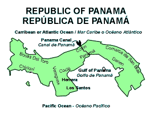 Map of Panama